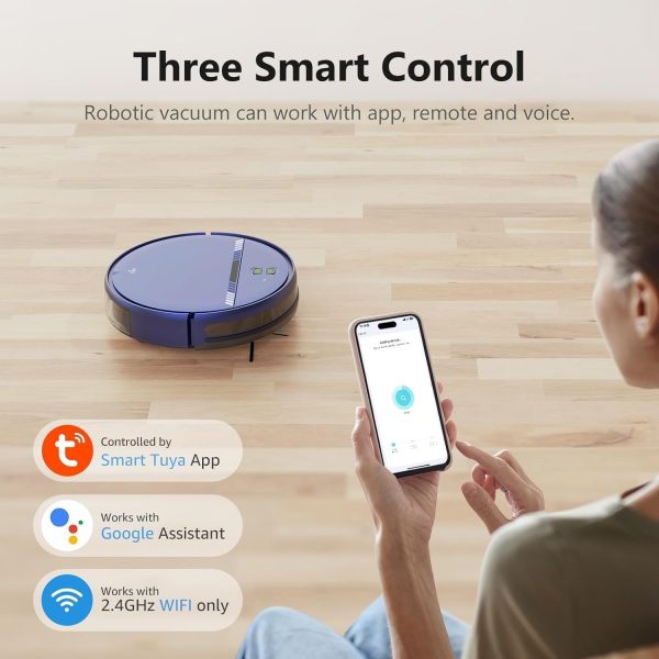 Lunorexia and Mop Combo, Robotic Vacuum Cleaner 2 in 1 with WiFi - Image 2