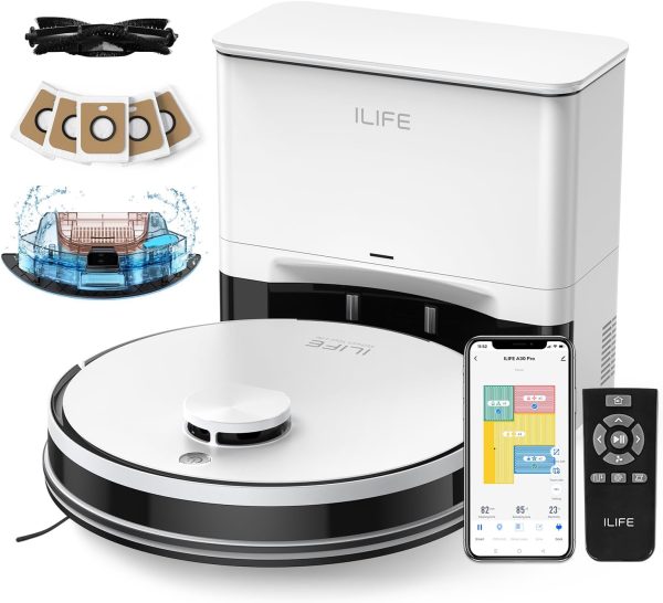Lunorexia Pro Robot Vacuum and Mop, Self Emptying Station for 60 Days