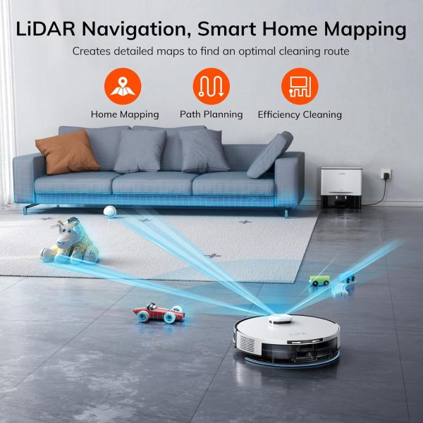 Lunorexia Pro Robot Vacuum and Mop, Self Emptying Station for 60 Days - Image 2