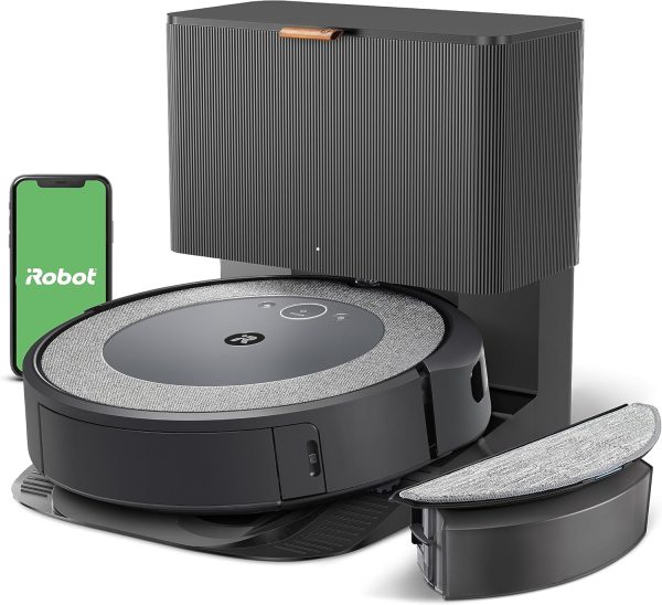 Lunorexia Roomba Combo i5+ Self-Emptying Robot Vacuum and Mop, Clean
